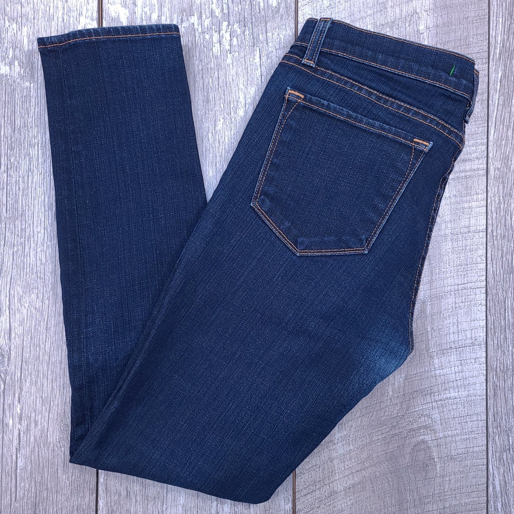 J Brand The Skinny Jeans Women 29x28 Blue Ink Mid Rise Dark Wash Denim